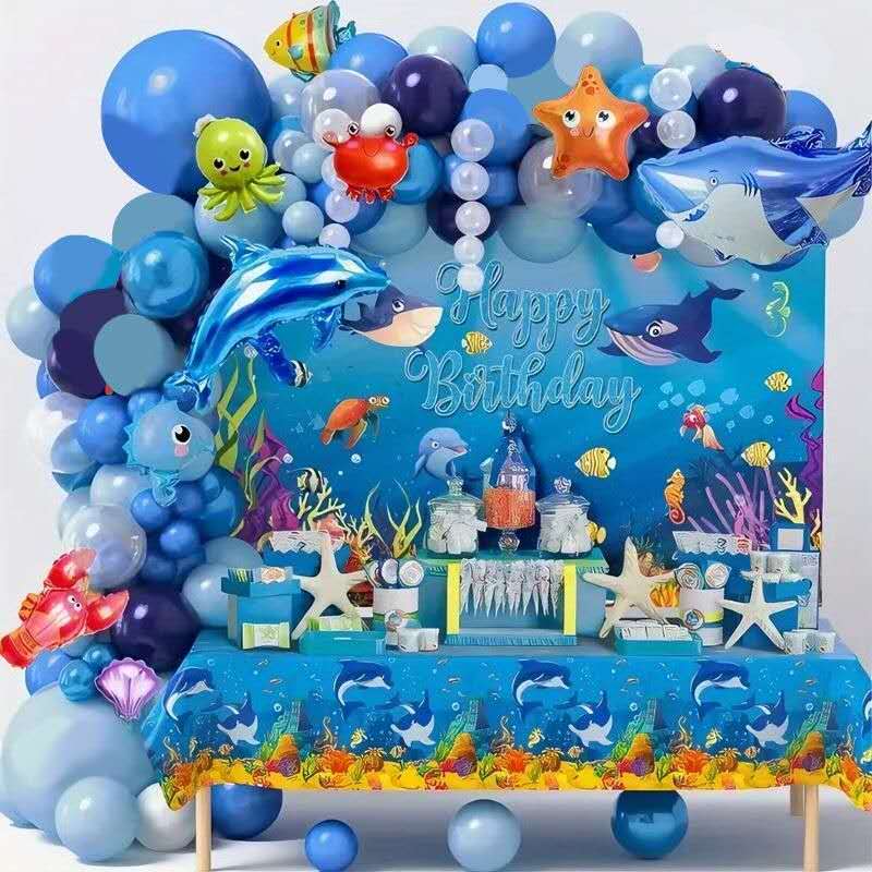 Décorations de ballons pour fête d'anniversaire garçon et fille -kit complet de  fête
