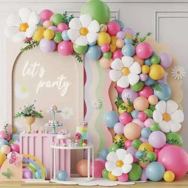 Décorations de ballons pour fête d'anniversaire garçon et fille -kit complet de  fête