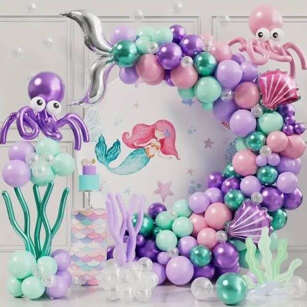 Décorations de ballons pour fête d'anniversaire garçon et fille -kit complet de  fête