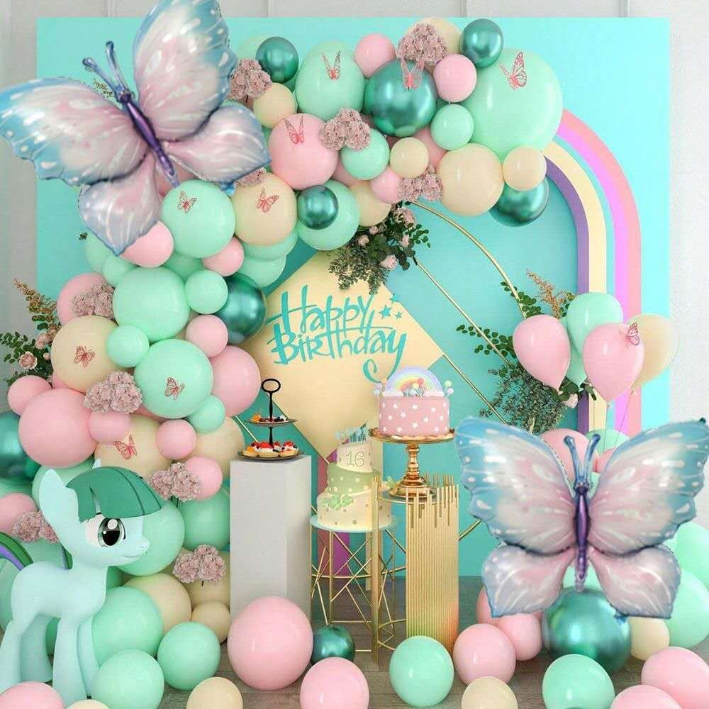 Décorations de ballons pour fête d'anniversaire garçon et fille -kit complet de  fête